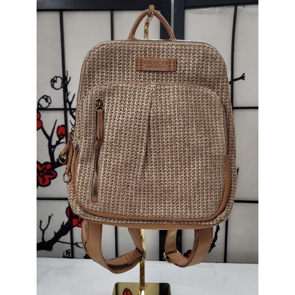 American Leather Co. Raffia Cleveland Backpack